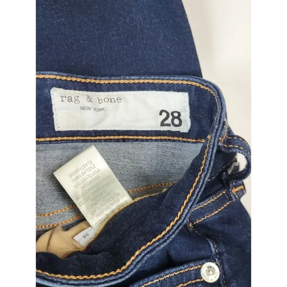 Rag & Bone Nina High Waist Ankle Skinny Jeans In Carmen Size 28 - Picture 8 of 8
